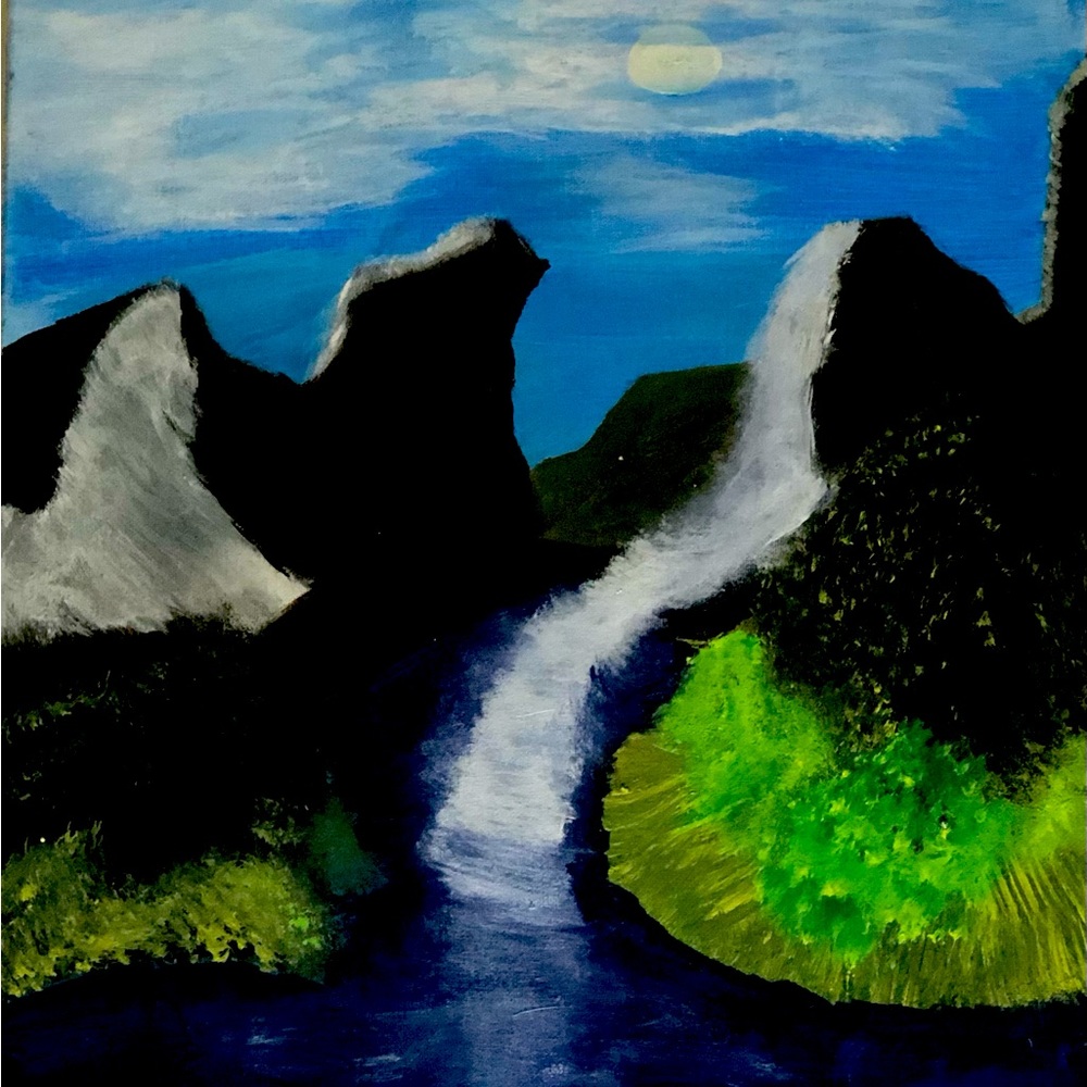 Original acrylic painting of nature.